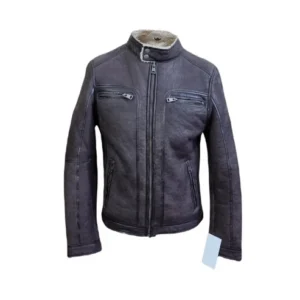 Mens Brown Leather Jacket Real Lambskin Classic Superior Quality Stylish Jacket