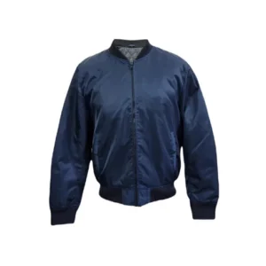 Mens Blue Fashion Jacket Biker Style Slim Fit Casual Outwear Premium Quality Jacket