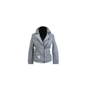 Womens Real Leather Fashion Jacket Biker Style Lambskin Handmade Stylish Jacket